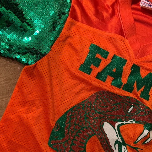Custom sequin sleeve FAMU Jersey - Picture 4 of 5